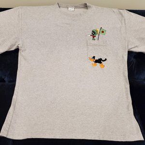 Warner Bros Looney Tunes Knit Pocket T shirt XL